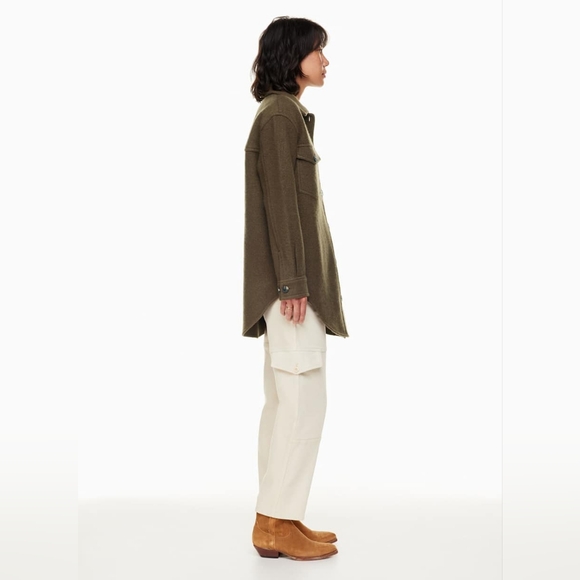 [XL] NWT Wilfred Free Ganna Shirt Jacket in Yellow - Picture 11 of 12